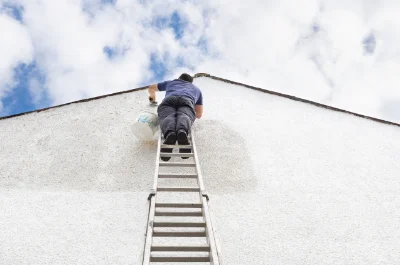 Peinture extérieure à la Chèvrerie — façades et ravalement
